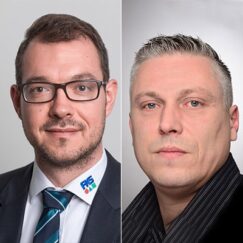 Alexander Blömer, Business Development Manager (FKS) Arne Klingauf, Supervisor of Service Operations (FKS IT)