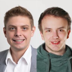 Gabriel Zajusch, Vertrieb Managed Services (FKS) Tede Mertens, System Engineer (Veeam)